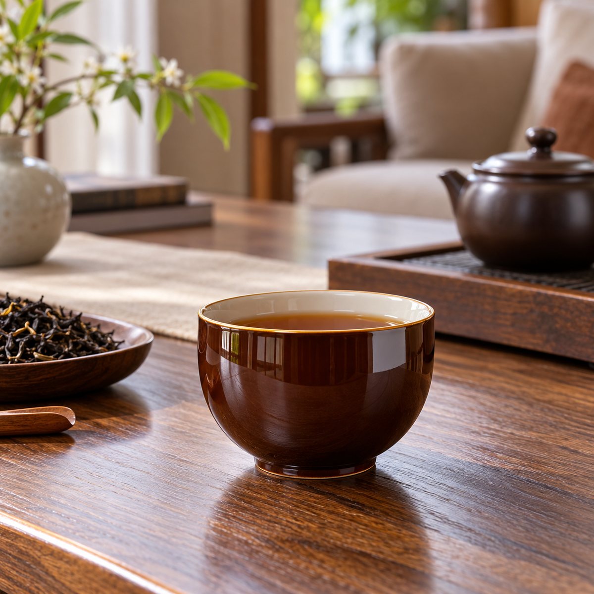 Copper Dusk Tea Cup — AI-generated visualization