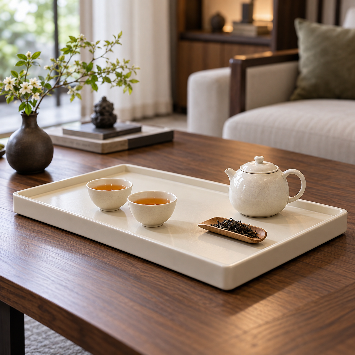 Cloudline Tea Tray — AI-generated visualization