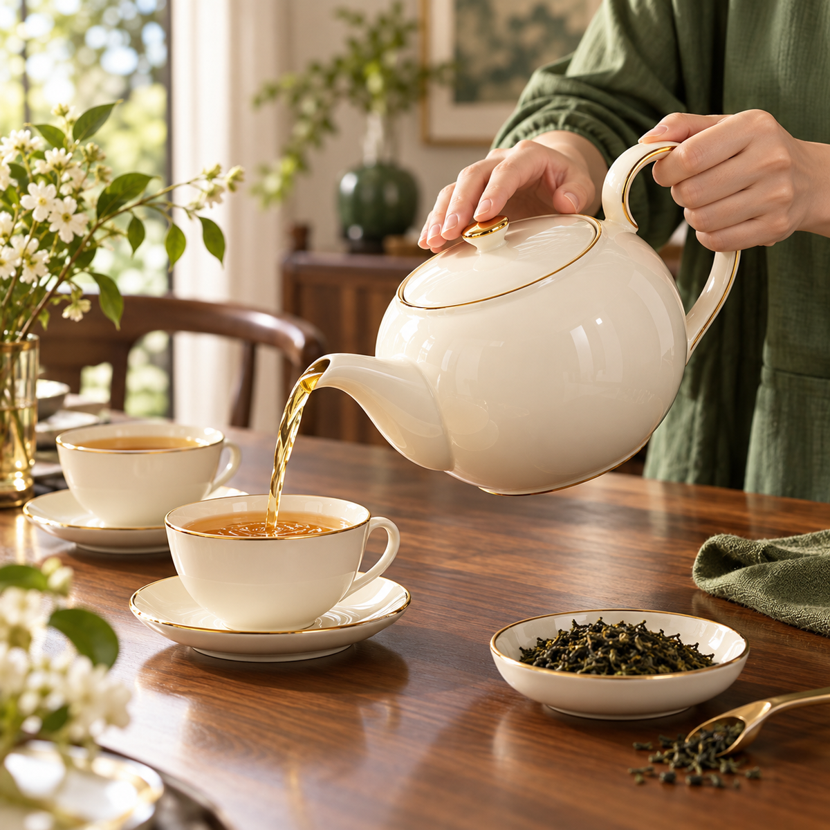 Ivory Arc Teapot — AI-generated visualization