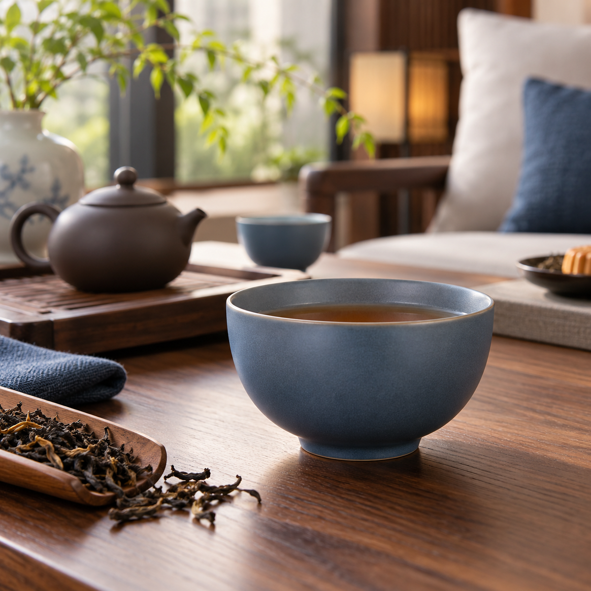 Riverstone Tea Bowl — AI-generated visualization